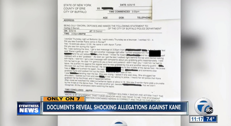 Illustration for article titled Court Documents: Evander Kane Grabbed Women's Necks At Bar, Fought With Bouncer